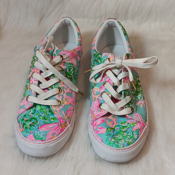 Lilly Pulitzer Abigail Sneaker Sz 10M - Picture 1 of 12